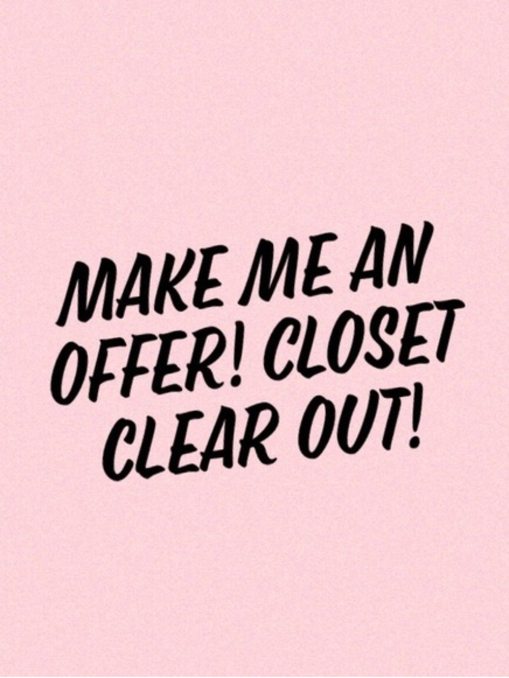 Closet clear out